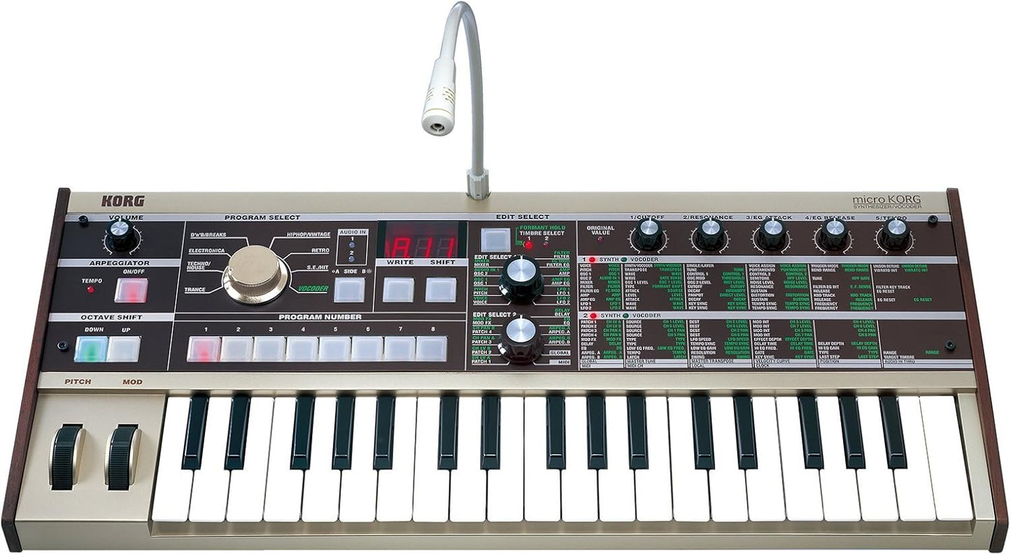 Korg microKORG Compact Analog Modeling Synthesizer wVocoder