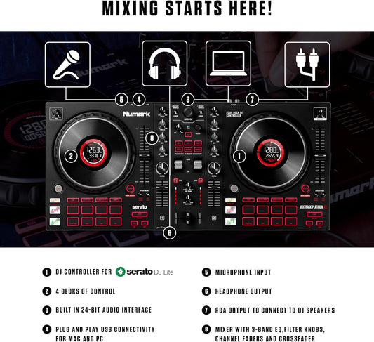 Numark Mixtrack Platinum FX Serato DJ Controller
