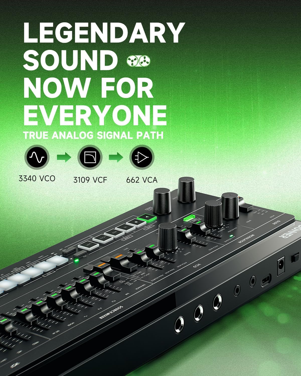 Donner ESSENTIAL L1 Synthesizer with 64-Step Sequencer