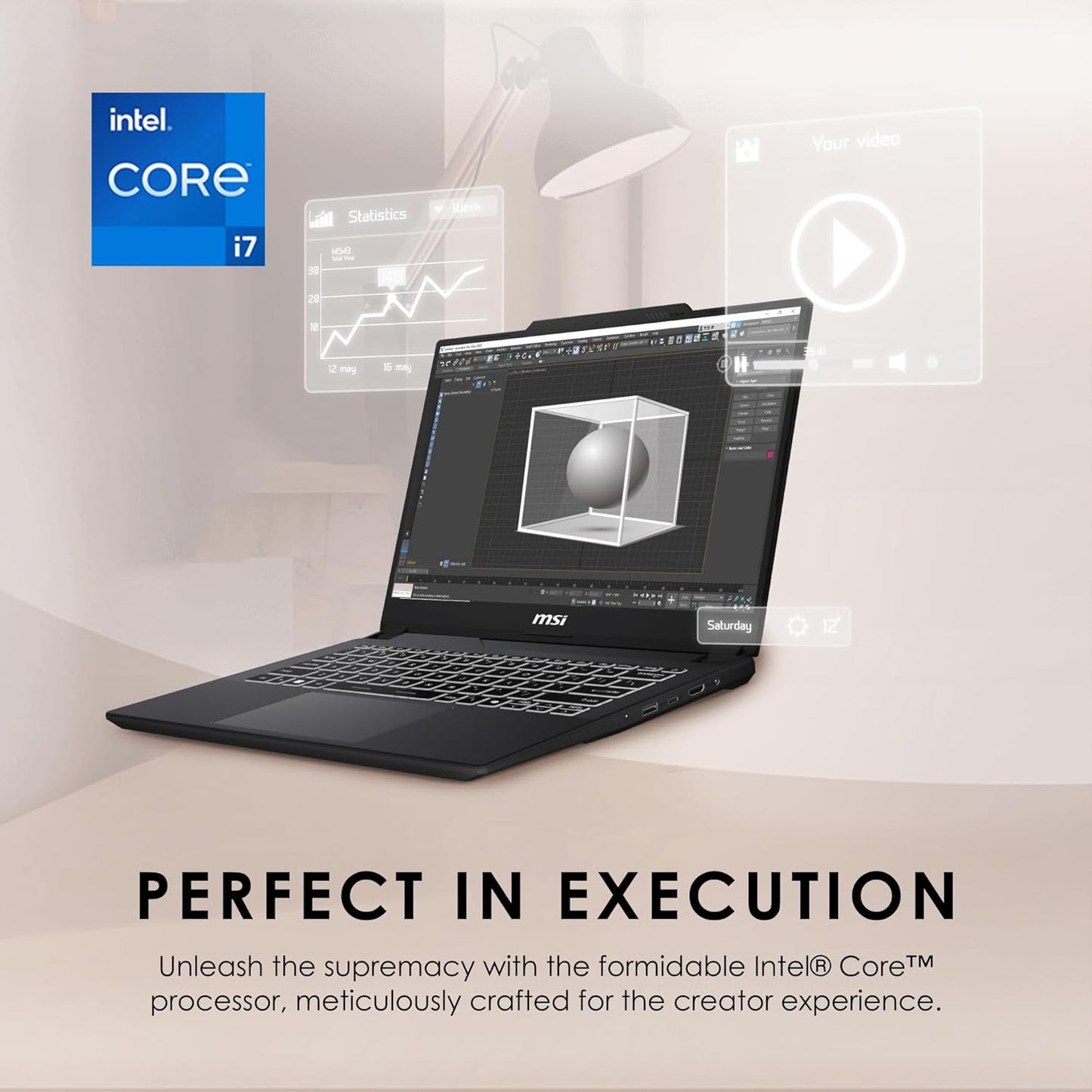 MSI Creator M14 14” 2.8K Display Creator Laptop