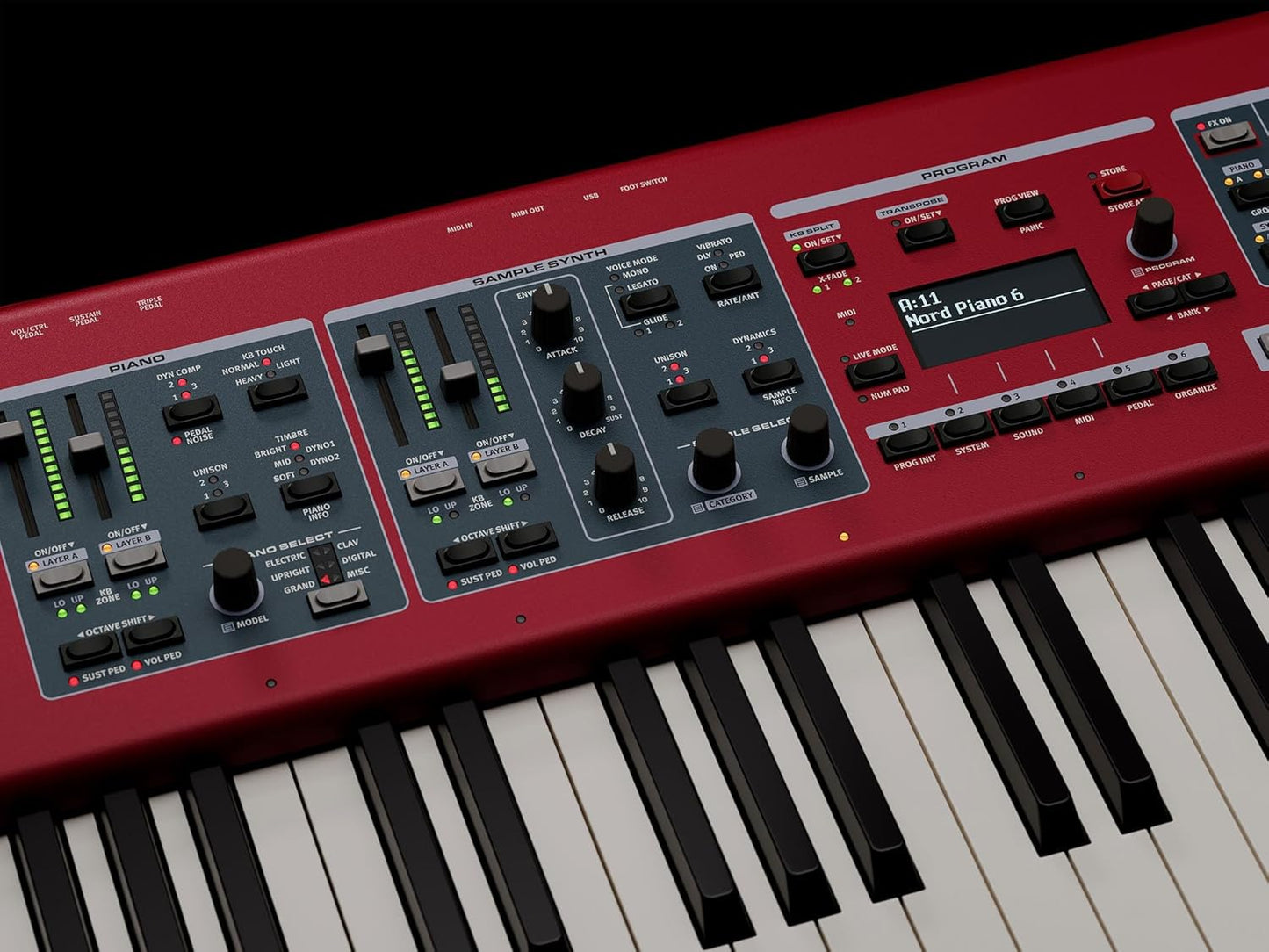 Nord Piano 6 73-Key Stage Piano Bundle with Keyboard Stand
