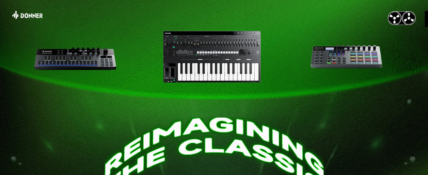 Donner ESSENTIAL L1 Synthesizer with 64-Step Sequencer
