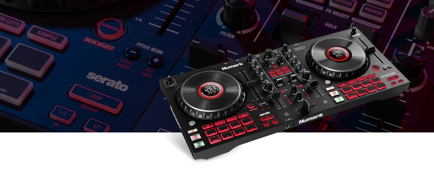 Numark Party Mix DJ Controller with Lights 2 Decks Mixer