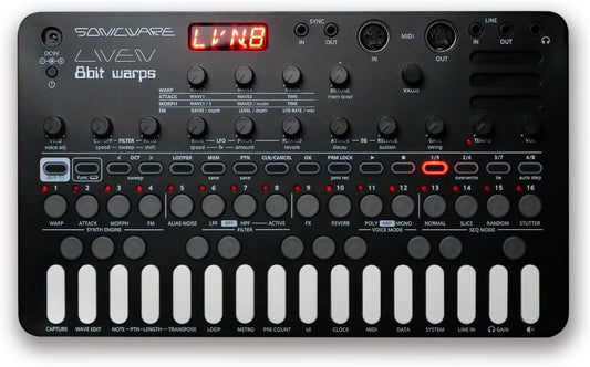 Liven 8bit Warps [8-bit Synthesizer with 4-track Looper] Portable