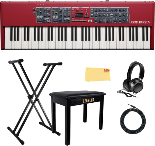 Nord Piano 6 73-Key Stage Piano Bundle with Keyboard Stand