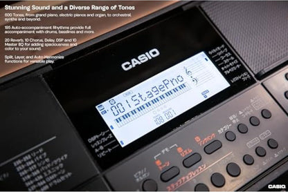 Casio CT-X700 – Portable 61-Key Keyboard | 600 Tones