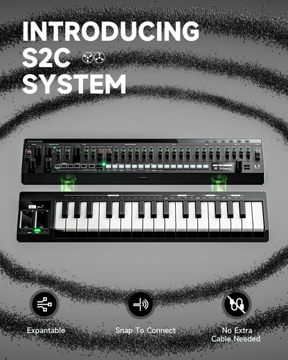 Donner ESSENTIAL L1 Synthesizer with 64-Step Sequencer